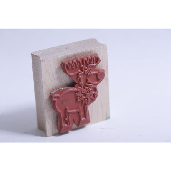 Christmas Moose, Message Stamp, Winter, Christmas, Holiday Greetings - Picture 2 of 3